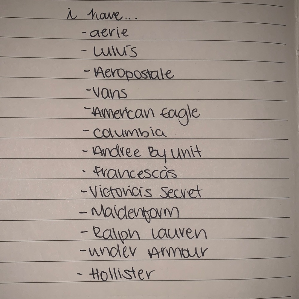 Brands I Sell